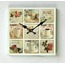 MUTFAK › AHŞAP SAATLER › Saatler-MB KARE KAHVE TEMALI DUVAR SAATİ-30*30*3,5 CM