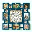 MUTFAK SAATLERİ SERİSİ-MB FOTOĞRAF ÇERÇEVELİ LACİVERT TEMALI DUVAR SAATİ-50*50 CM