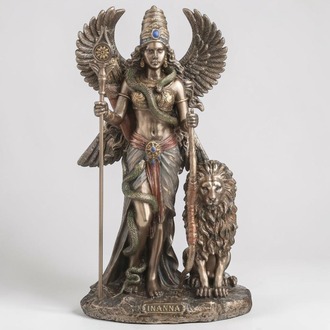 Dekoratif İnanna Biblo Wise Veronese – Sümer Mitolojisi Poliresin Obje 23 cm