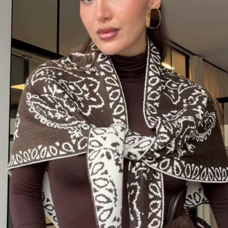 Jami Çift Taraflı Üçgen Şal