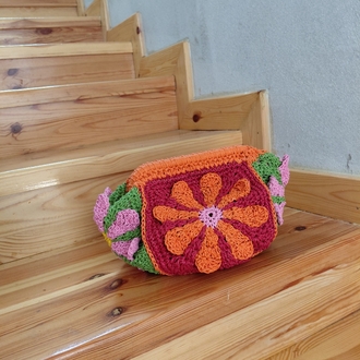 çiçekli clutch