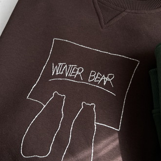 Winter Bear Brown Sweatshirt 