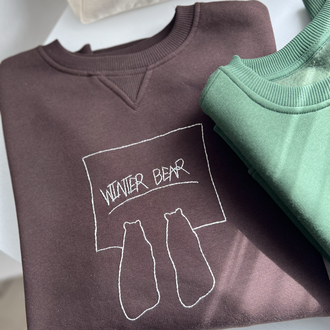 Winter Bear Brown Sweatshirt 