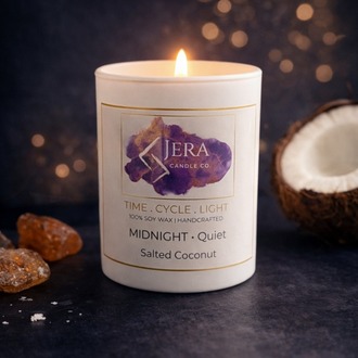 MIDNIGHT - Quiet | Salted Coconut | %100 Doğal Soya ve Hindistan Cevizi Mum