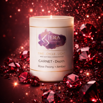GARNET - Depth | Rose Peony + Amber | %100 Doğal Soya ve Hindistan Cevizi Mum