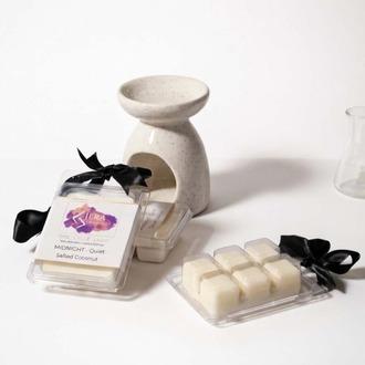 Jera MIDNIGHT Soya wax Melt (6'lı) - Salted Coconut & Oud Kokulu Doğal Mum Tablet