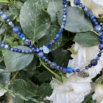 Lapis Lazuli & Ay Taşı Kolye