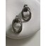 Çelik silver vintage halka küpe 