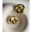 Yuvarlak gold küpe