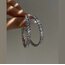 Baget taşlı silver küpe