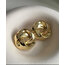 Yuvarlak gold küpe
