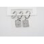 3’lü set kuzey yıldızı kare silver