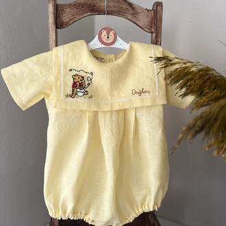 Winnie Pooh Sarı Romper