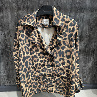 Leoparlı Trençkot
