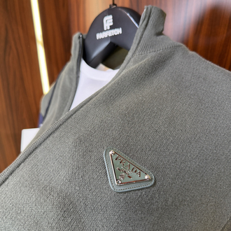 Prada Premium Pamuk Tam Fermuarlı Hırka T-1