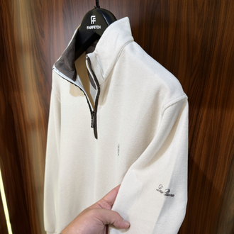 Loro Piana Yarım Fermuarlı Premium Sweatshirt T-1