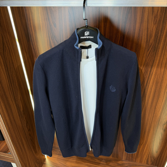Loro Piana Premium Pamuk Tam Fermuarlı Hırka T-1