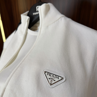Prada Premium Pamuk Tam Fermuarlı Hırka T-1