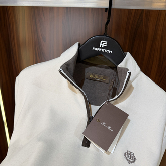Loro Piana Yarım Fermuarlı Premium Sweatshirt T-1