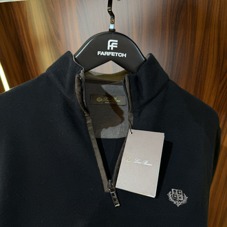 Loro Piana Yarım Fermuarlı Premium Sweatshirt T-1