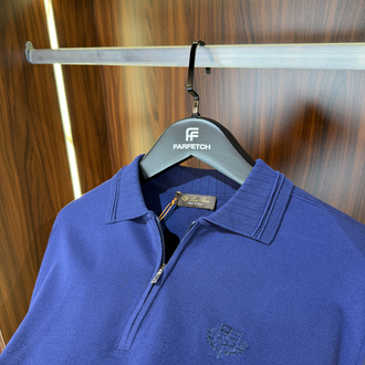 Loro Piana Yarım Fermuarlı Polo Yaka Premium Triko Tshirt T-1
