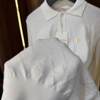 Valentino Polo Yaka  Premium Pamuk Sweatshirt T-1