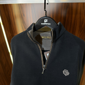 Loro Piana Yarım Fermuarlı Premium Sweatshirt T-1