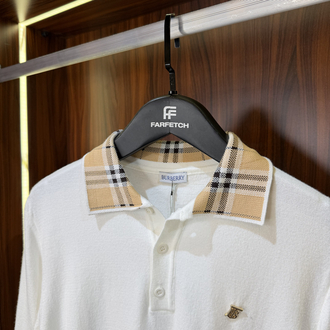 Burberry Polo Yaka Premium Pamuk Sweatshirt T-1