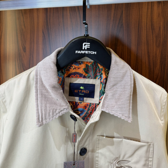 Etro Bej Logo Nakışlı Mont T-1