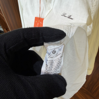 Loro Piana Premium Keten Gömlek(Beyaz) T-1