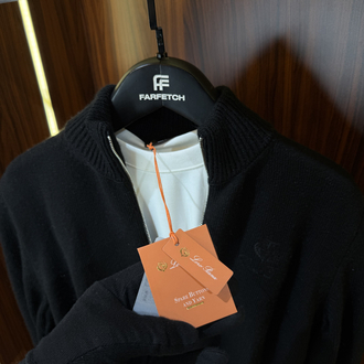 Loro Piana Premium Tam Fermuarlı Hırka T-1