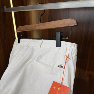 Loro Piana Premium Keten Şort T-1