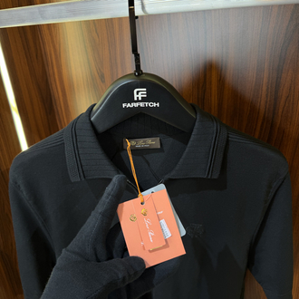 Loro Piana Yarım Fermuarlı Polo Yaka Premium Triko Tshirt T-1