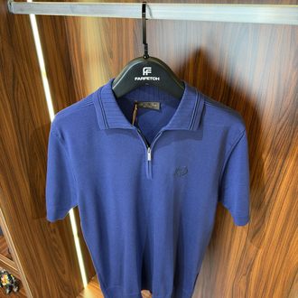 Loro Piana Yarım Fermuarlı Polo Yaka Premium Triko Tshirt T-1