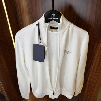Prada Premium Pamuk Tam Fermuarlı Hırka T-1