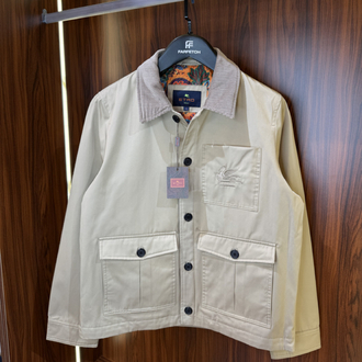 Etro Bej Logo Nakışlı Mont T-1