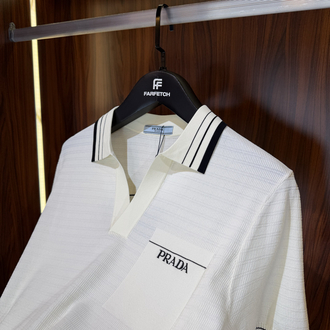Prada Premium Pamuk Polo Yaka İthal Tshirt T-1
