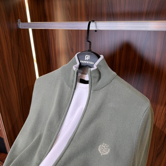 Loro Piana Premium Pamuk Tam Fermuarlı Hırka T-1