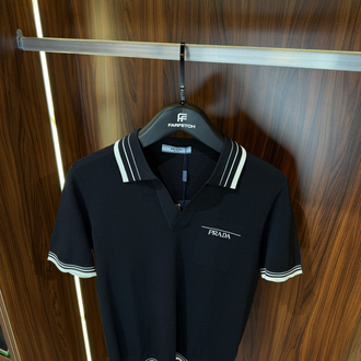 Prada Premium Pamuk Polo Yaka İthal Tshirt T-1
