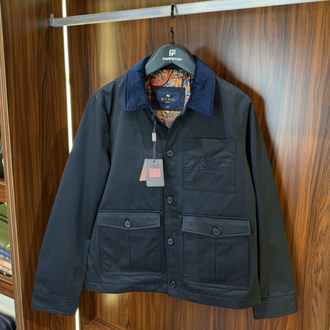 Etro Lacivert Logo Nakışlı Mont T-1