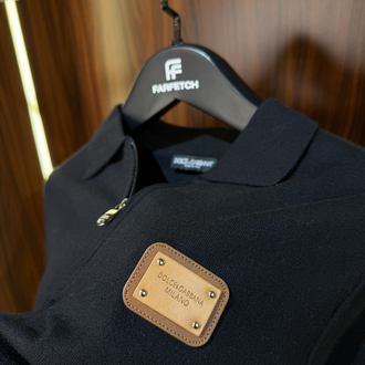 Dolce Gabbana Yarım Fermuarlı Polo Yaka Premium Triko Tshirt T-1