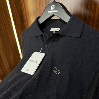 Valentino Polo Yaka Premium Pamuk Sweatshirt T-1