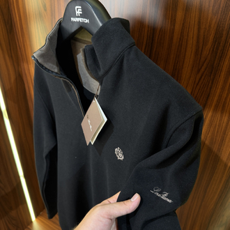 Loro Piana Yarım Fermuarlı Premium Sweatshirt T-1
