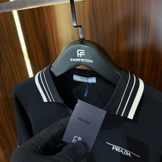 Prada Premium Pamuk Polo Yaka İthal Tshirt T-1