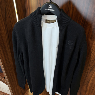 Loro Piana Premium Tam Fermuarlı Hırka T-1
