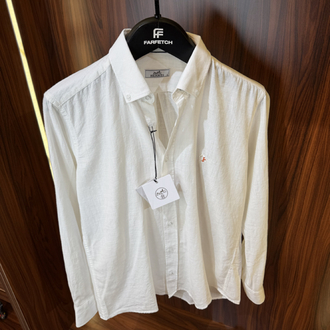 Hermes Premium Pamuk Keten Gömlek T-1