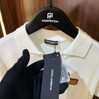 Dolce Gabbana Yarım Fermuarlı Polo Yaka Premium Triko Tshirt T-1