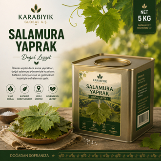 5 KG NET SALAMURA YAPRAK TENEKE PREMİUM KALİTE