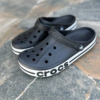 CROCS SİYAH YAN YAZILI (36-45) STOKTA