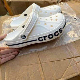 CROCS BEYAZ YAN YAZILI (36-45) STOKTA